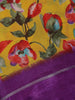 Yellow Floral Prints Fancy Georgette Saree - Diadem