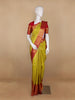 Yellow Floral Woven Pure Kanchipuram Silk Saree - Diadem