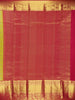 Yellow Floral Woven Pure Kanchipuram Silk Saree - Diadem