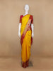 Yellow Floral Woven Pure Kanchipuram Silk Saree - Diadem