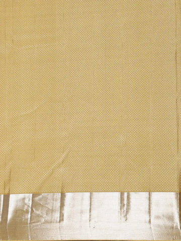 Yellow Floral and Leaf Woven Pure Kanchipuram Silk Saree - Diadem