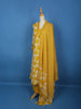 Yellow Floral Designed Cotton Salwar Suit - Diadem