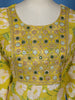 Yellow Floral Designed Cotton Salwar Suit - Diadem