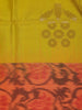 Yellow Floral Woven Pure Kanchipuram Silk Saree - Diadem