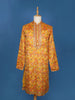 Yellow Paisley And Sequins Embroidery Semi silk Kurta Set With Pant - Diadem