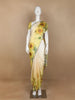 Yellow Sun Flower Designed Satin Fancy Saree - Diadem