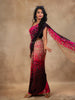 Multicolor Floral Printed Georgette Saree with Matching Blouse - Diadem