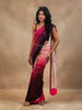 Multicolor Floral Printed Georgette Saree with Matching Blouse - Diadem