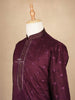 Maroon Kurta Set With Floral Embroidery, With Pant - Diadem