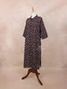 Wine Kurti Top Adorned with Floral Prints Design - Diadem