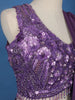 lavender Floral Embroidery Georgette Ready To Wear Saree with Designer Blouse - Diadem