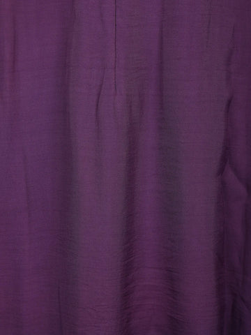 lavender Floral Embroidery Georgette Ready To Wear Saree with Designer Blouse - Diadem