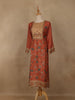 peach Floral Printed Rayon Kurti - Diadem