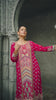 Dark Pink Floral Printed Synthetic Palazzo Salwar Suit