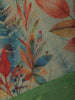 sage green Floral Design Semi Tissue Saree - Diadem