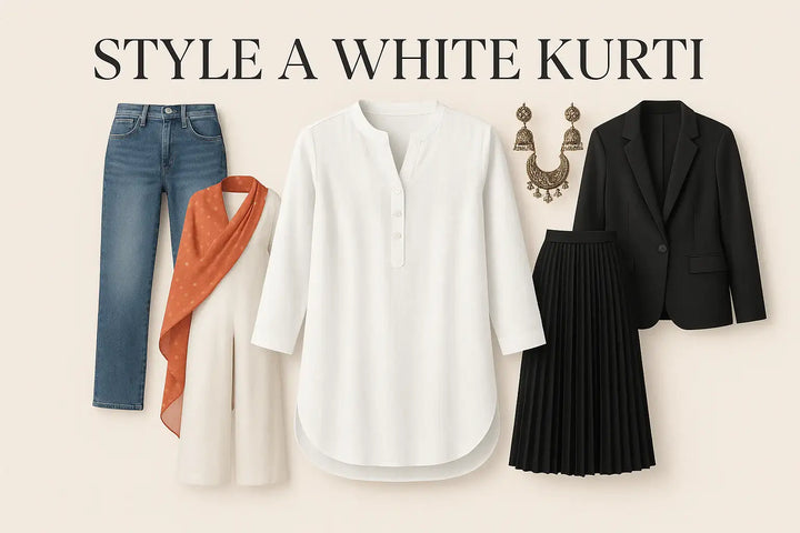One Kurti, Many Outfits: 6 Ways To Style A White Kurti - Diadem