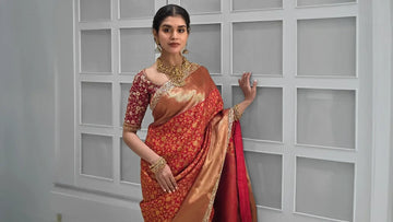 Shades of Red: The Eternal Hue of Kanchipuram Sarees for Weddings and Beyond - Diadem