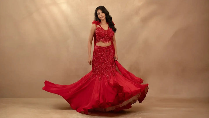  best Fish Cut Lehenga 