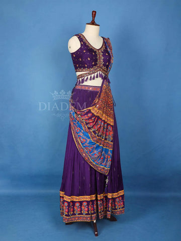 Designer Indo Western Lehenga for Women - Diadem