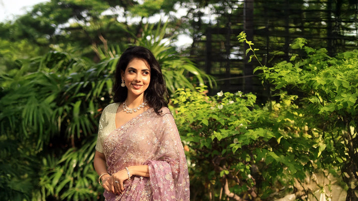 Organza Saree -diadem