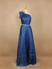 Ink Blue Satin Gowns for Mother & Daughter - Diadem