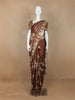 Coffee Brown Abstract Designed Semi Tussar Silk Saree
