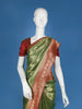 Green Floral Designed Banarasi Silk Saree