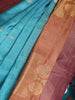 Sky Blue Floral Designed Art Silk Saree