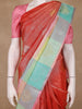 Rust Orange Zari Woven Kanchipuram Silk Saree - Diadem