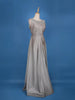 Silver Shimmer Solid Party Wear Gown