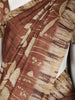 Coffee Brown Abstract Designed Semi Tussar Silk Saree