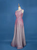Ombre Effect Shimmer Solid Party Wear Gown