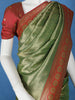 Green Floral Designed Banarasi Silk Saree