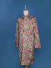 Purple Sequins And Floral Printed Semi Silk Kurta Set With Pant