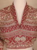 Dark Red Georgette Floral Designed Bridesmaid Lehenga