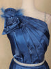 Ink Blue Satin Gowns for Mother & Daughter - Diadem