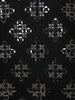 Black Sequins And Mirror Work Raw Silk Kurta Set With Pant