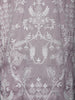 Lavender Floral Embroidery Raw Silk Kurta Set With Pant