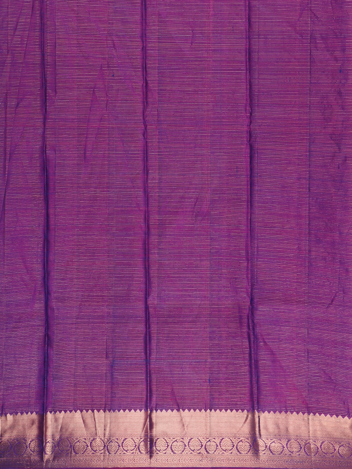 Blue Vaira oosi Woven Pure Kanchipuram Silk Saree - Diadem