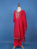 Queen Pink Semi Silk Embroidery Salwar Suit - Diadem