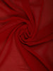 Red Paisley Embroidery Georgette Fancy Saree - Diadem