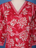 Pink Floral Design Printed Cotton Salwar Suit - Diadem