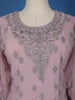 Light Pink Floral Designed Georgette Salwar Suit - Diadem