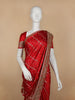 Red Floral Weave and Stone Work Banarasi Silk Saree - Diadem