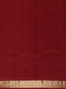 Burgundy Floral woven Silk Saree - Diadem