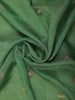 Green Floral Designed Raw Silk Saree - Diadem