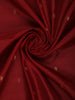Burgundy Floral woven Silk Saree - Diadem