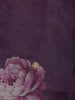 Purple Floral Designed Shimmer Straight Cut Salwar Suit - Diadem