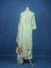 Pista Green Straight Cut Salwar Suit Adorned with Embroidery and Floral Design with Dupatta - Diadem