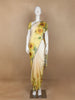 Yellow Sun Flower Designed Satin Fancy Saree